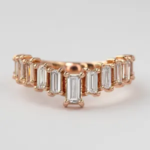 Baguette Diamond Stacking Wedding Band